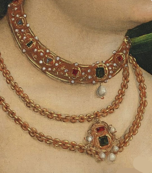 Détail portrait de femme Renaissance Détail portrait de femme Renaissance